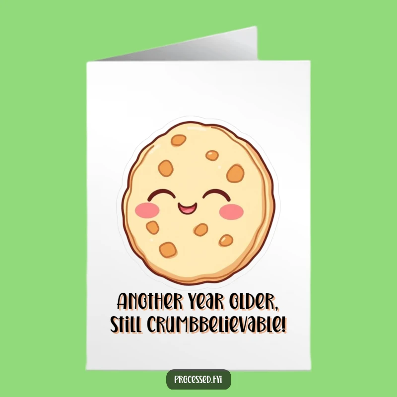 Free Printable Birthday Card: Funny Laughing Cookie Humorous Downloadable Gift