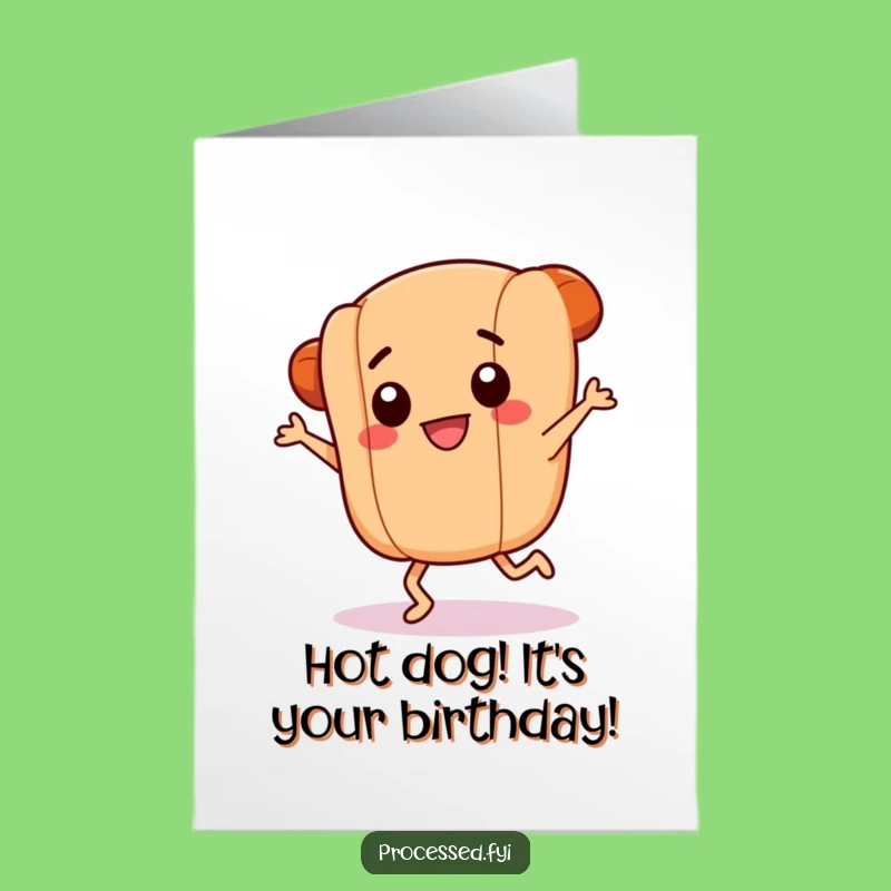 Free Printable Dancing Hotdog Birthday Card - Hilarious DIY Downloadable Gift