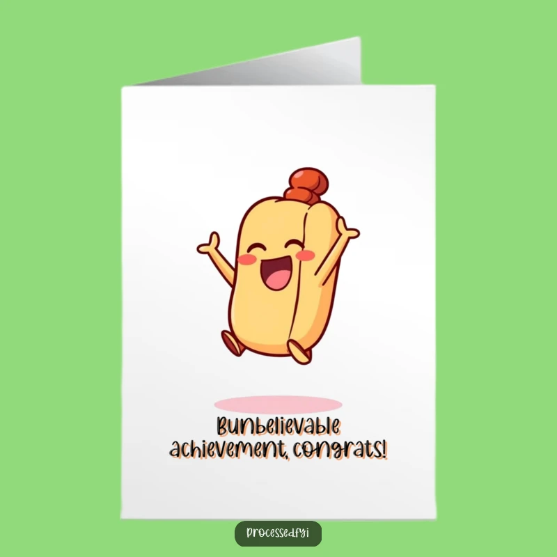 Free Printable Hot Dog Congrats Card: Jump for Joy Downloadable Gift