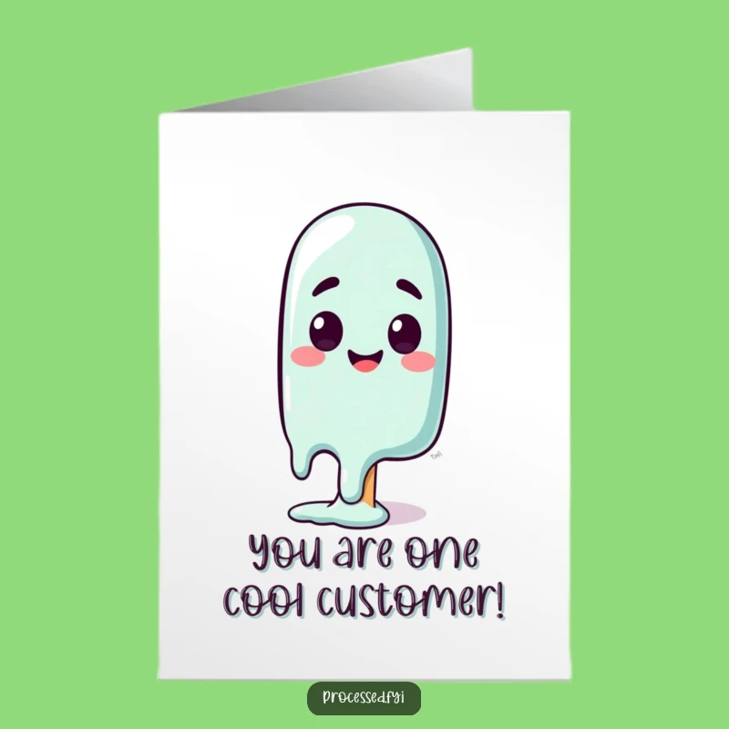 Free Printable Congrats Card: Melting Popsicle - Humorous Achievement Downloadable