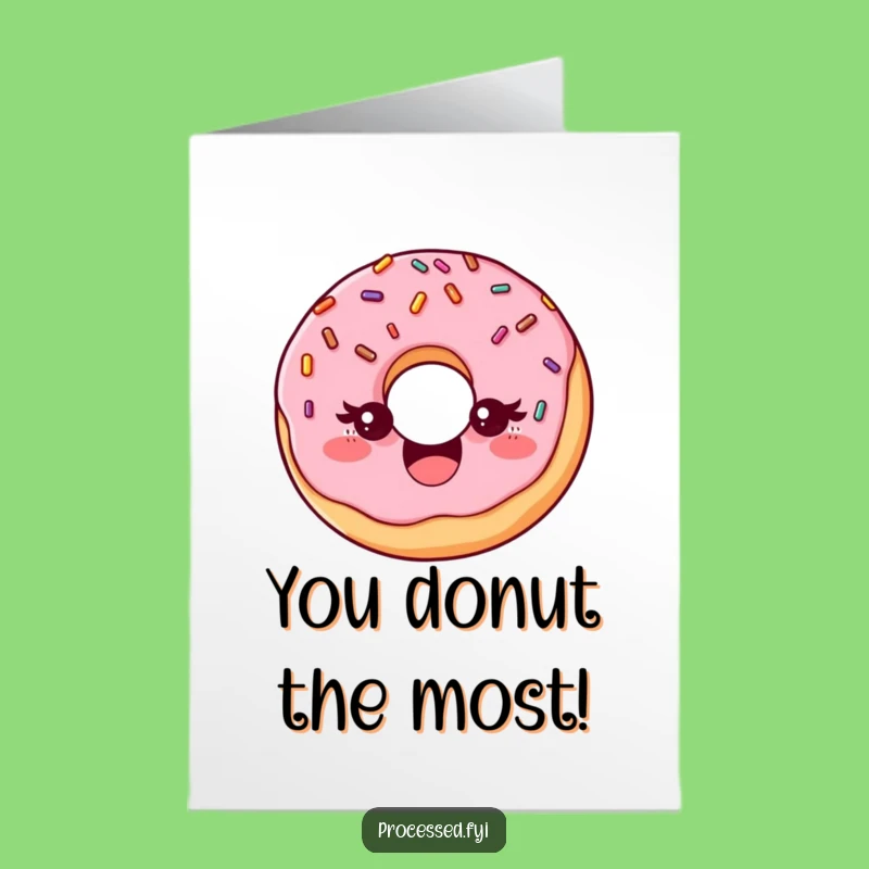 Free Printable Congrats Card: Winking Donut for a Funny Downloadable Gift