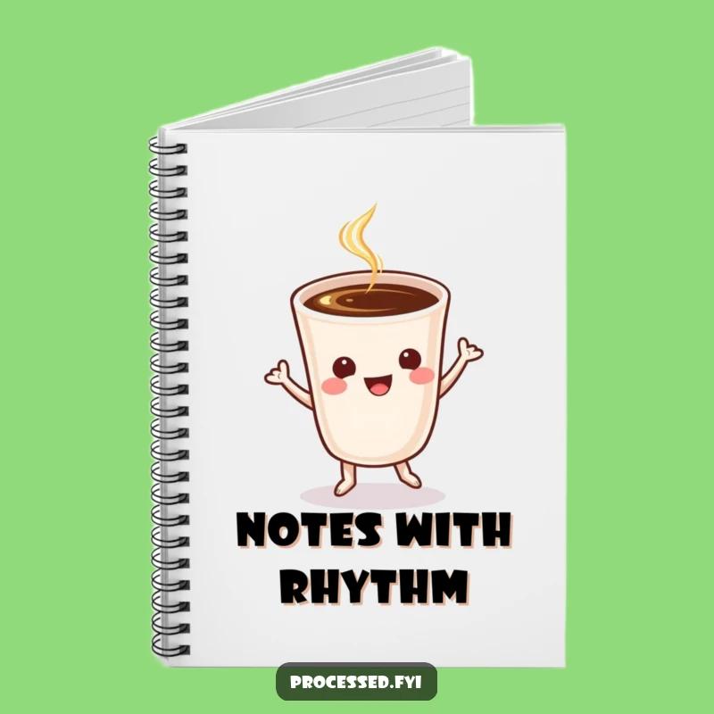 Funny Coffee Jig Notebook: Jolt Your Notes with Energy and Humor!