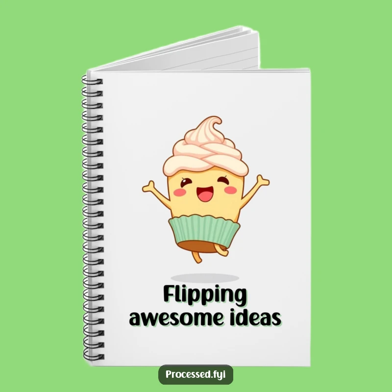 Funny Cupcake Cartwheel Notebook: Jot Down Joyful Flips in Hilarious Style!