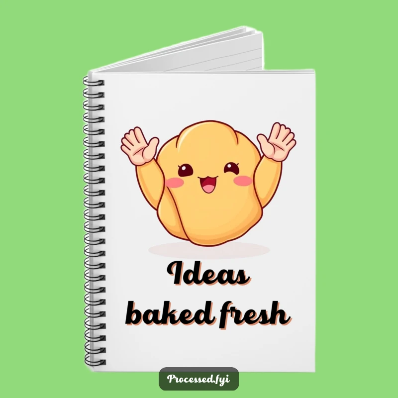 Funny Happy Croissant Notebook: Jot Down Ideas with Pastry Flair