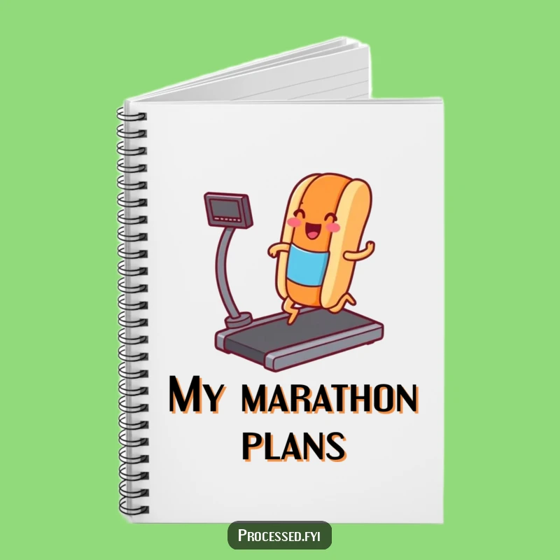 Funny Hot Dog Jogging Notebook: Hilarious Journal for Ideas & Work