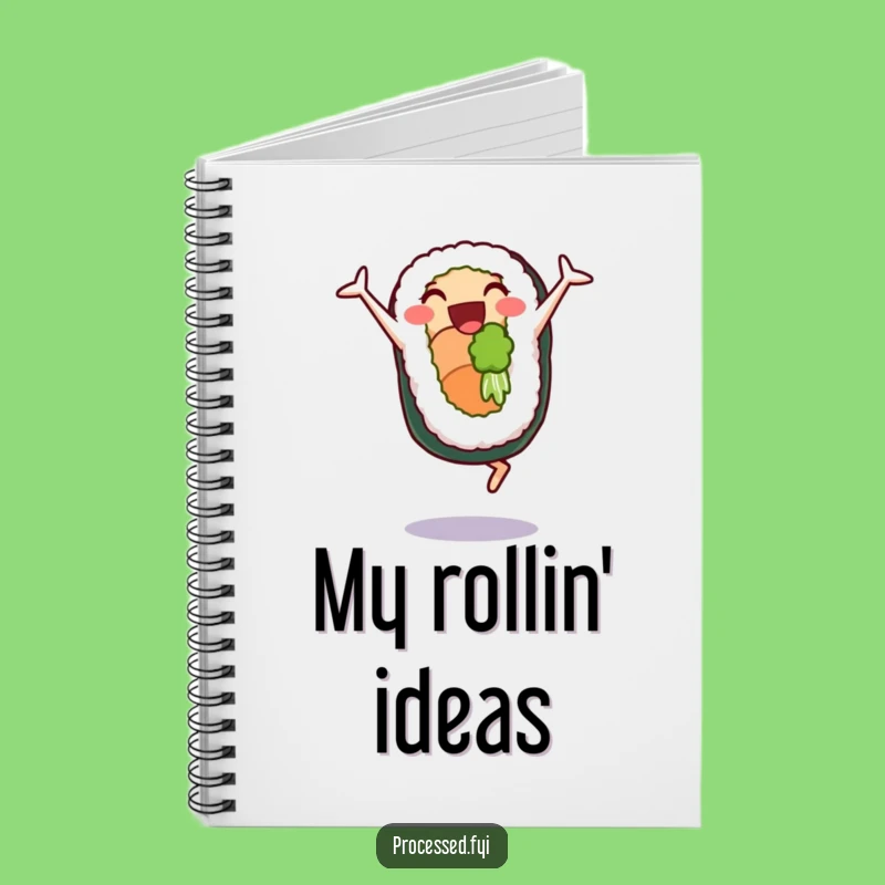 Funny Sushi Cartwheel Notebook: Hilarious Journal for Playful Notes