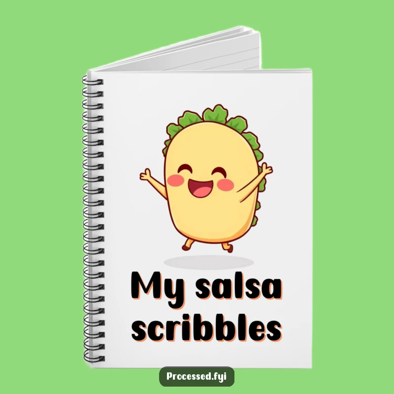 Funny Taco Dancing Notebook - Foodie's Joyful Journal