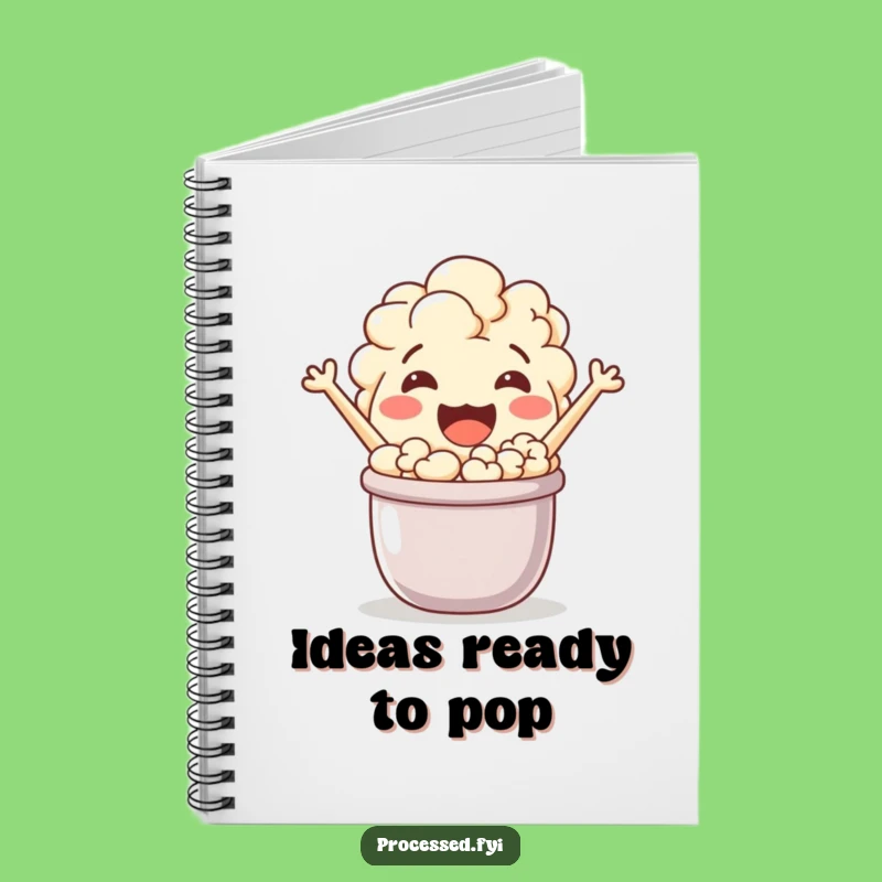 Funny Popcorn Character Notebook: Jot Down Ideas with This Jovial Snack's Energy