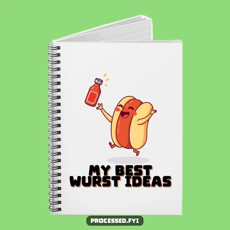 Funny Hot Dog Dancing Notebook: Jot Down Fun Ideas