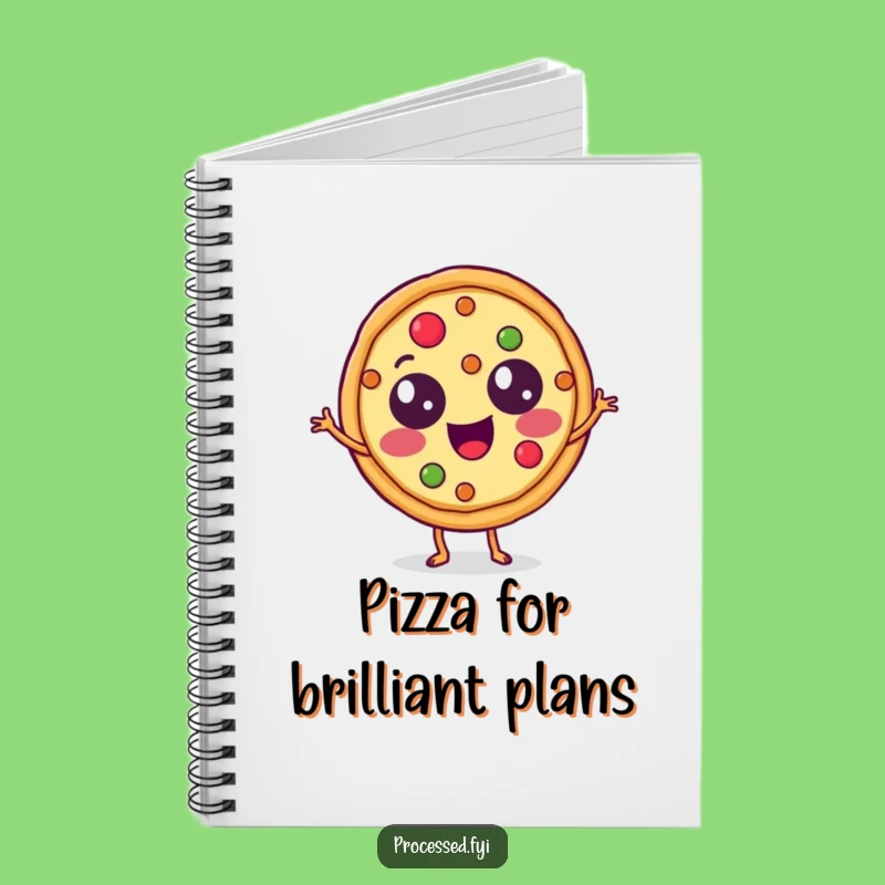 Funny Pizza Notebook: Dancing Slice Character Journal, Hilarious Foodie Gift