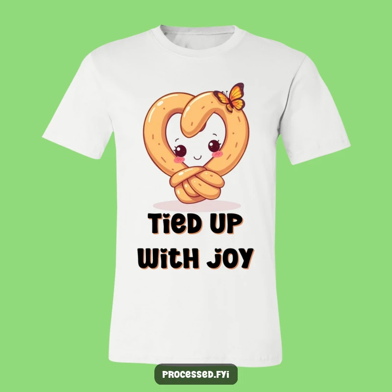 Funny Pretzel T-Shirt: Embrace Curiosity with a Happy Knot