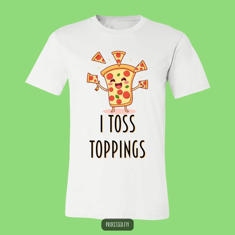 Funny Pizza Juggling Pepperoni Tee - Wearable Comedy and Hilarious Foodie Gift!