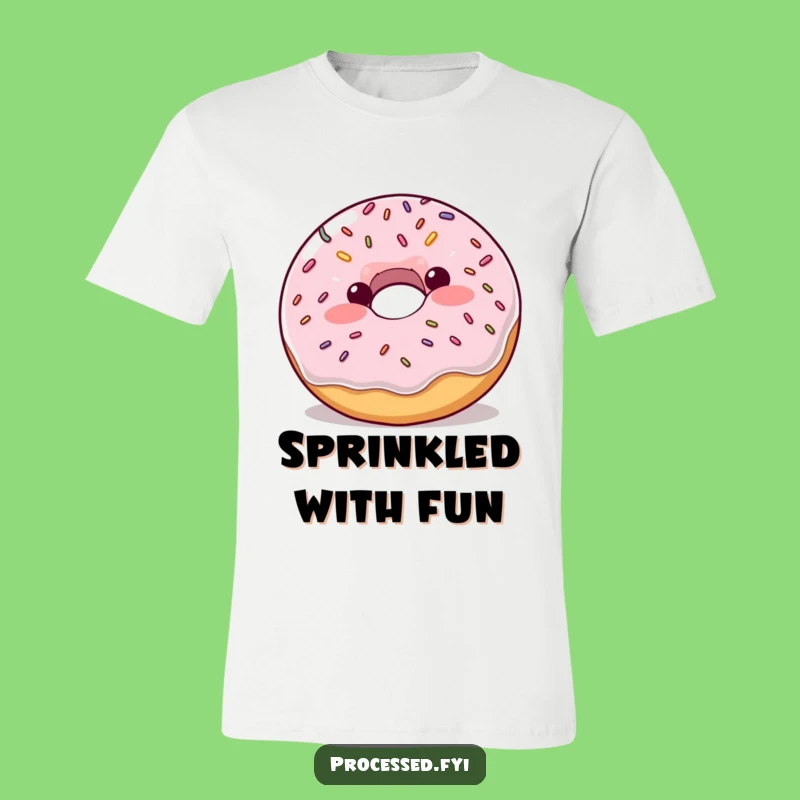 Funny Donut Bounce T-Shirt: Hilarious Tee for Enthusiastic Foodies