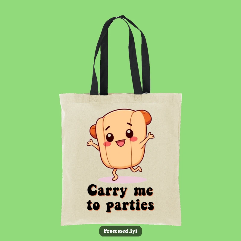 Funny Dancing Hotdog Tote Bag: Carry Your Feast with Fun