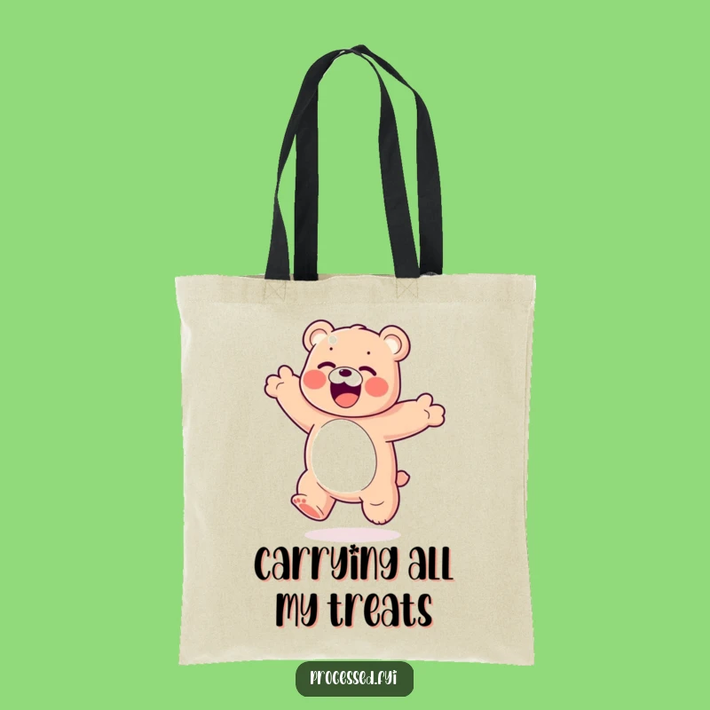 Funny Gummy Bear Tote Bag: Candy Carry-All - A Practical & Funny Gift!