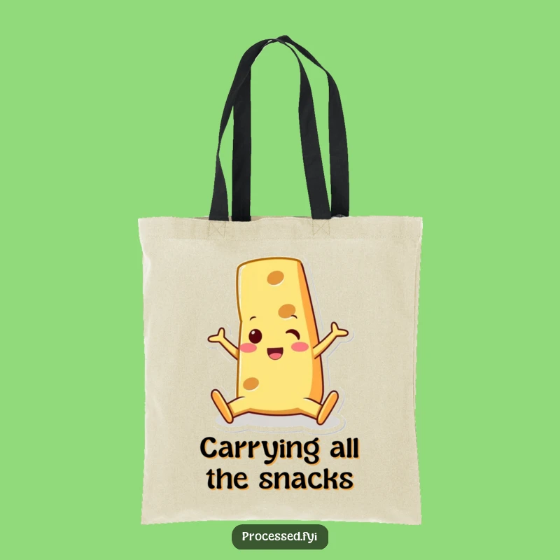 Funny Cheese Wedge Tote Bag: Carry Your Flexibility and Smiles Anywhere
