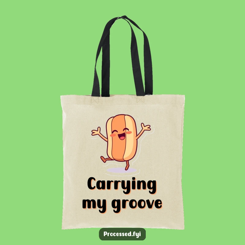 Funny Dancing Hot Dog Tote Bag - Carry Your Fun with this Wacky Wiener