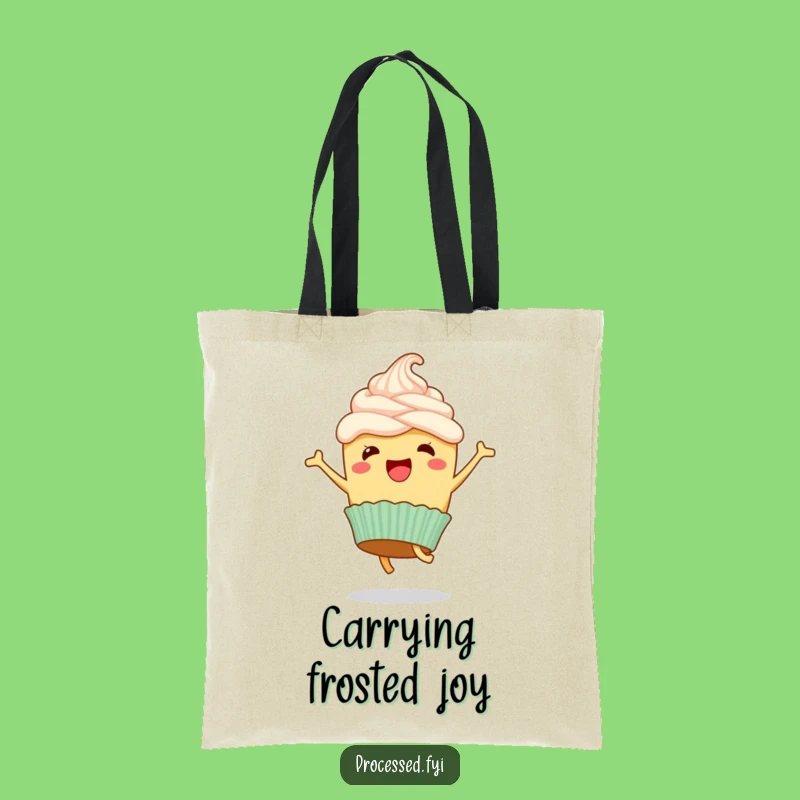 Funny Cupcake Cartwheel Tote Bag: Carry Your Joy in Hilarious Style!